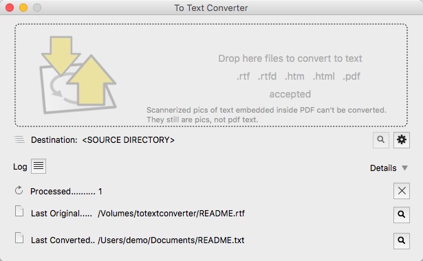 To Text Converter 1.2 : Add Files
