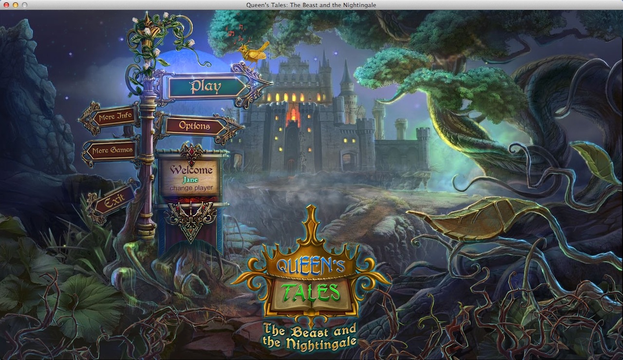 Queen's Tales: The Beast and the Nightingale : Main Menu