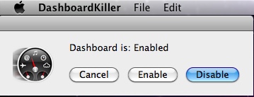 DashboardKiller 3.0 : Main window