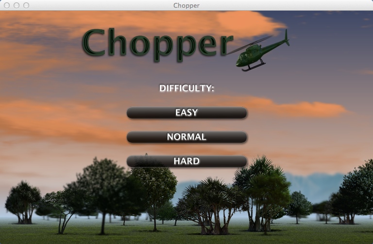 Chopper : Selecting Level Difficulty
