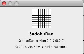 SudokuDan 0.2 : About