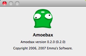 Amoebax 0.2 : About Window