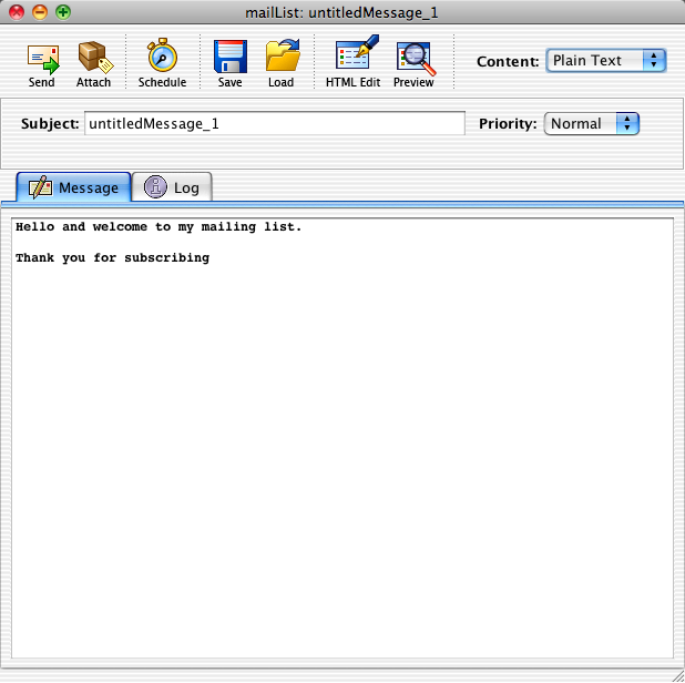 JPEE 5.4 : Message Editor