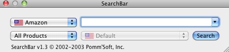 SearchBar 1.3 : Main window