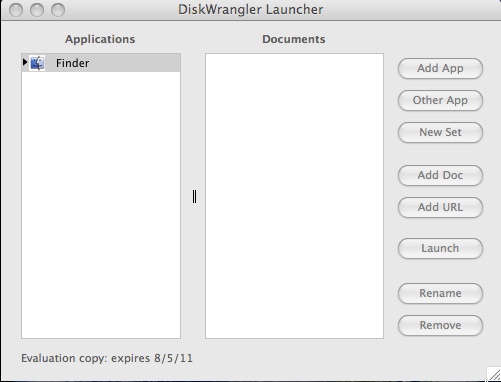 DiskWrangler 3.1 : Main window