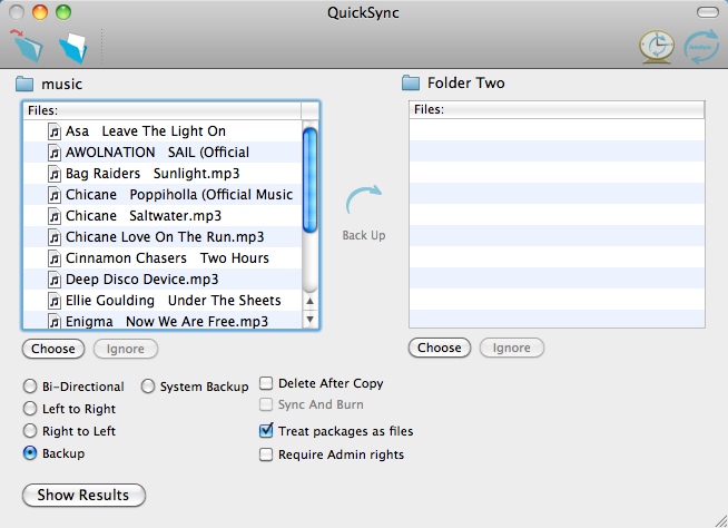 QuickSync 3.0 : Main Window