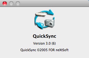 QuickSync 3.0 : About Window