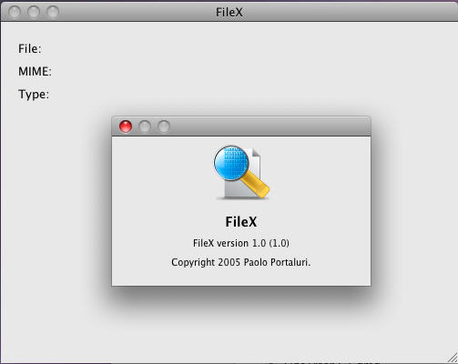 FileX 1.0 : Main Window