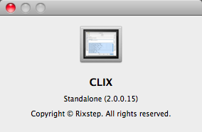 CLIX 2.0 : Program version