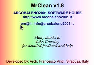 MrClean 1.8 : About