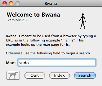 Bwana 2.7 : Main Window