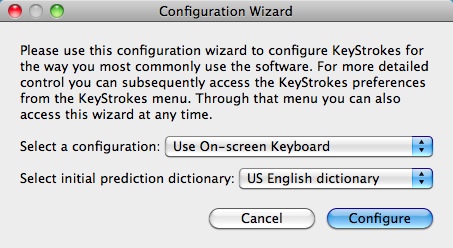 KeyStrokes 4.1 : Configuration Wizard
