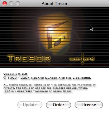 Tresor 2.2 : Main window