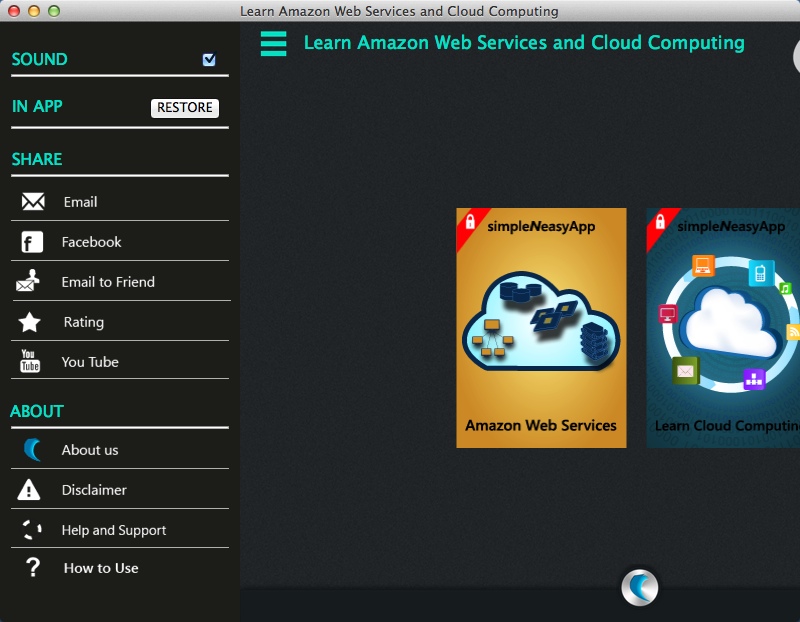 Learn Amazon Web Services and Cloud Computing - A simpleNeasyApp by WAGmob 1.0 : Program Preferences