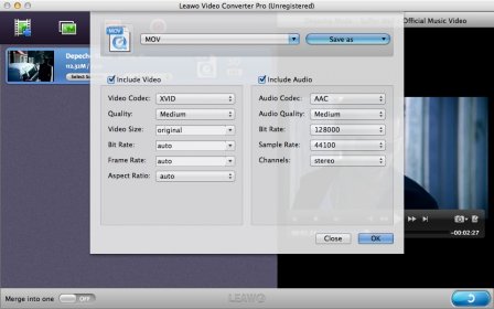 Configuring Video Conversion Settings