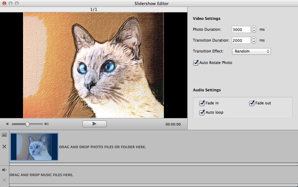 Leawo Video Converter Pro for Mac 3.3 : Configuring Slideshow Settings