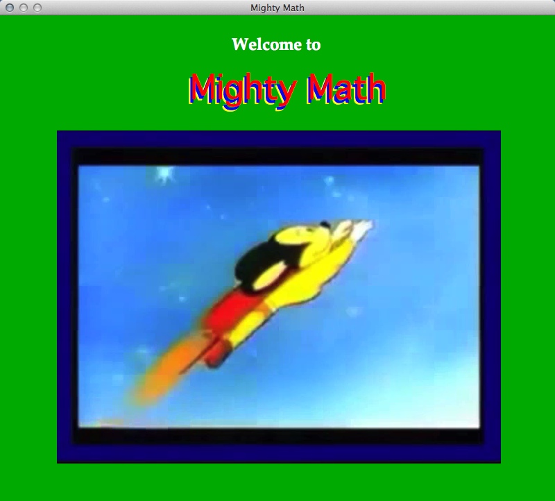 Mighty Math 1.5 : Welcome Window