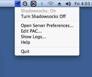 ShadowsocksX 2.3 : Main window