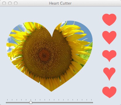 Heart Cutter 1.0 : Main window