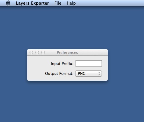 Layers Exporter 1.0 : Main window