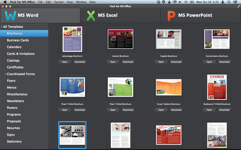 Pack for MS Office 1.1 : Main window
