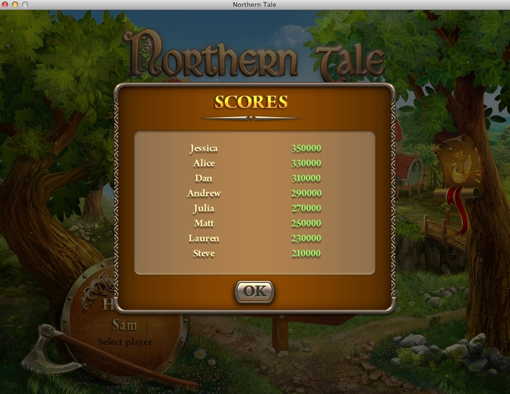 Northern Tale 2.0 : Displaying Highest Scores