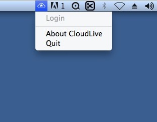 CloudLive 1.1 : Main window