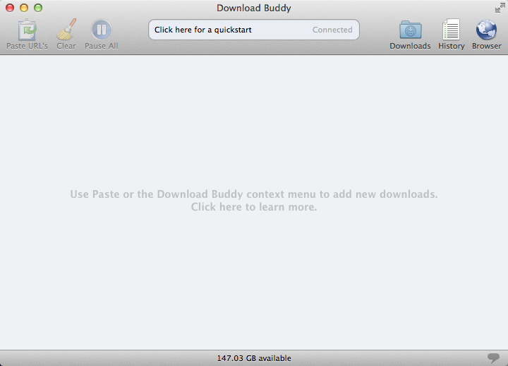 Download Buddy 1.4 : Main Window