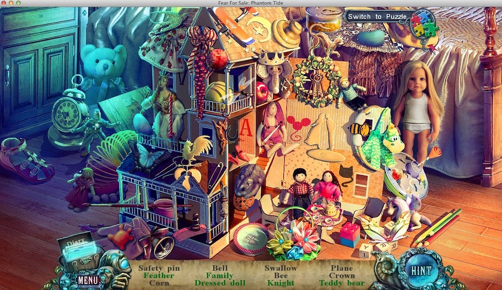 Fear For Sale: Phantom Tide : Completing Hidden Object Mini-Game
