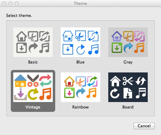 VideoBlend 1.3 : Selecting App Theme