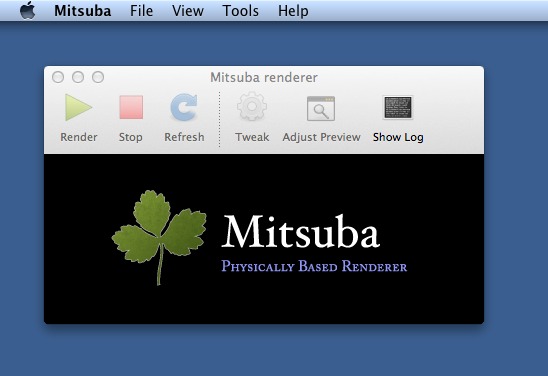 Mitsuba 0.5 : Main Window