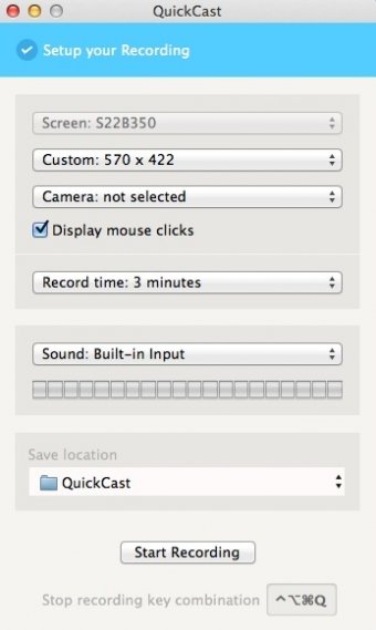 Configuring Advanced Recording Settings