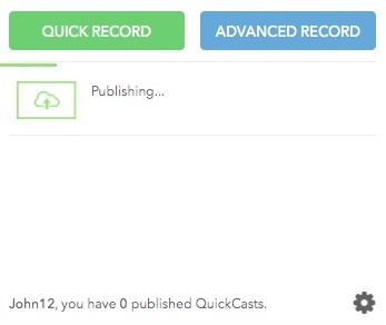 QuickCast 1.2 : Publishing Video
