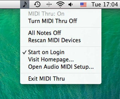 MIDI Thru 1.0 : Main window