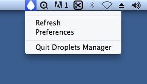 DigitalOcean Droplets Manager 0.1 : Main window