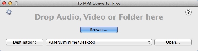 To MP3 Converter 1.0 : Main Window