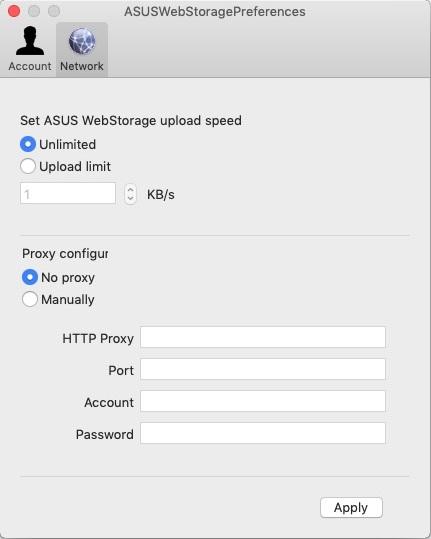 WebStorage 2.0 : Network Preferences 