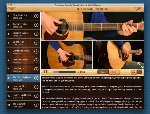 Percussive Acoustic Groove Library with Chris Woods 1.0 : Main window