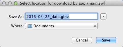 ginz 1.3 : Backing Up Records