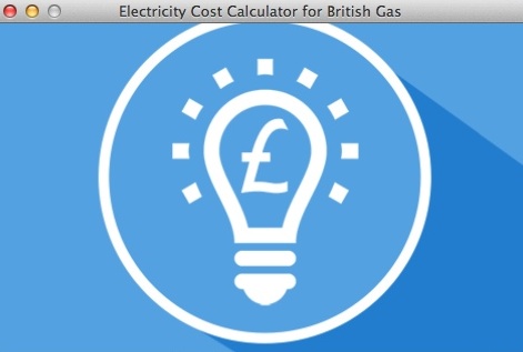 Electricity Cost Calculator for British Gas 1.0 : Welcome Window