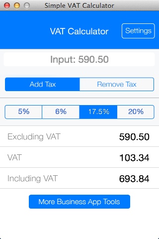 Simple VAT Calculator 1.0 : Checking Calculation Results