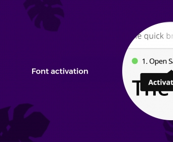 Font activation