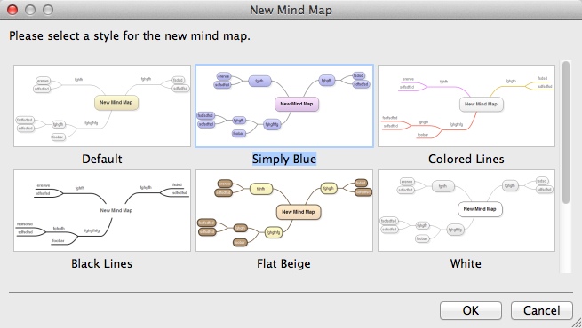Mind Architect 1.0 : Selecting Mind Map Type