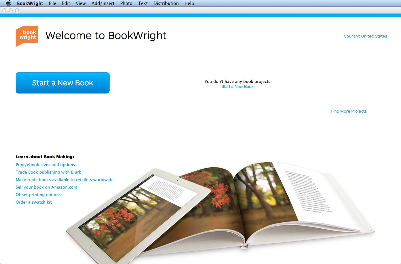 BookWright 1.0 : Main window