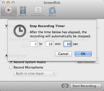 Setting a Video Recording Timer