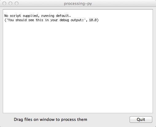Processing.py 1.0 : Main window