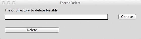 ForcedDelete 1.0 : Main window