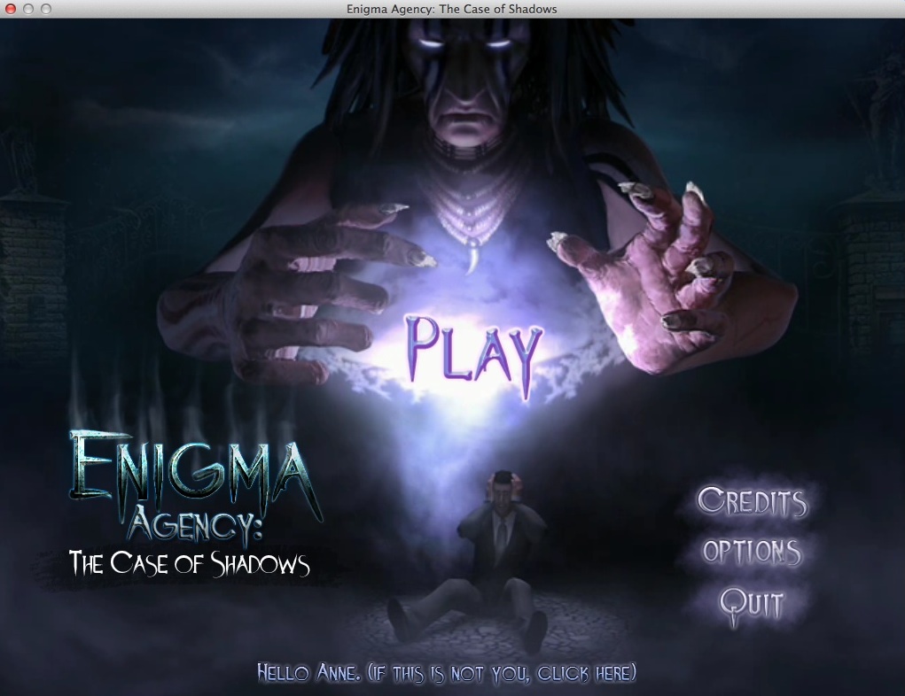 Enigma Agency: The Case of Shadows 2.0 : Main Menu