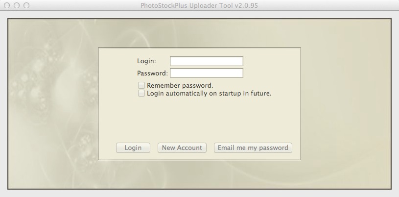 PhotoStockUploader 2.0 : Main Window