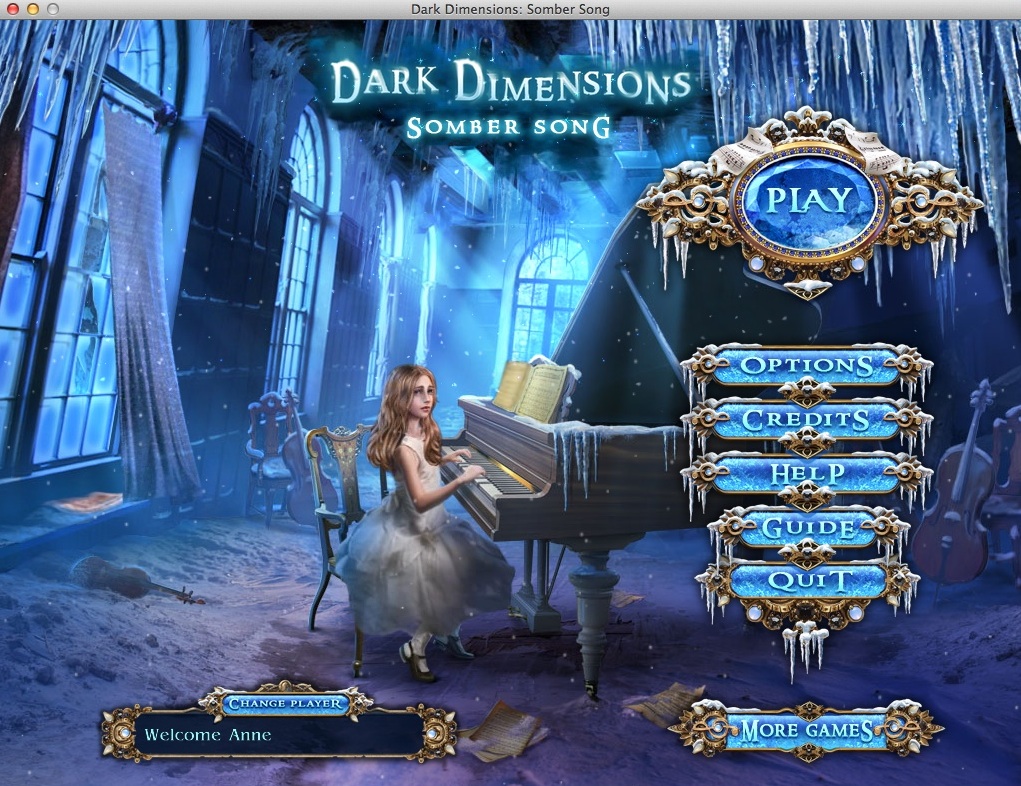 Dark Dimensions: Somber Song 2.0 : Main Menu